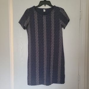 🟣Navy patterned dress